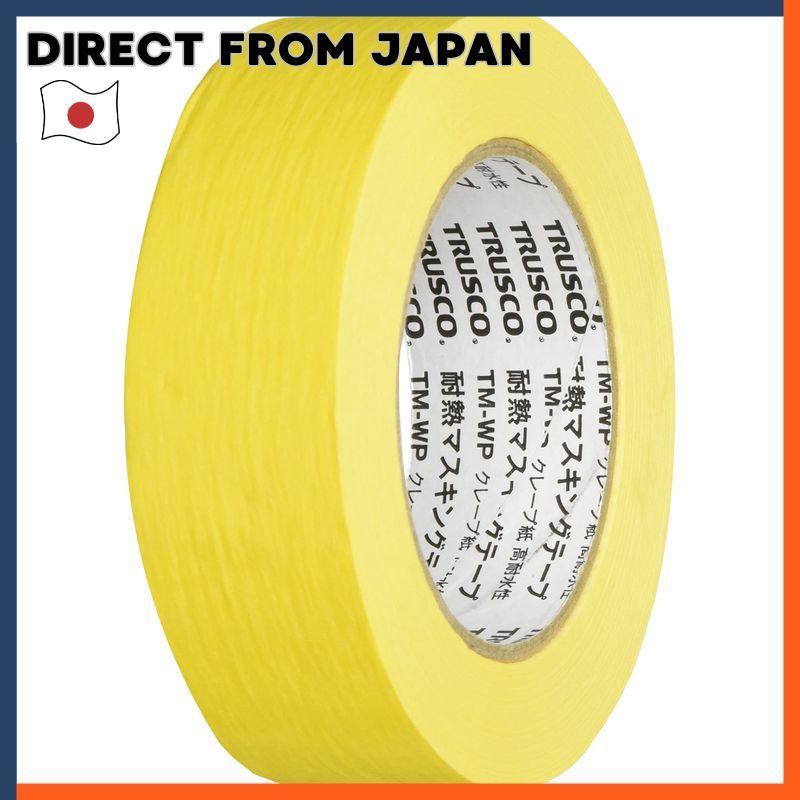 Trusco High Heat Resistant Masking Tape Crepe Paper Water Resistant