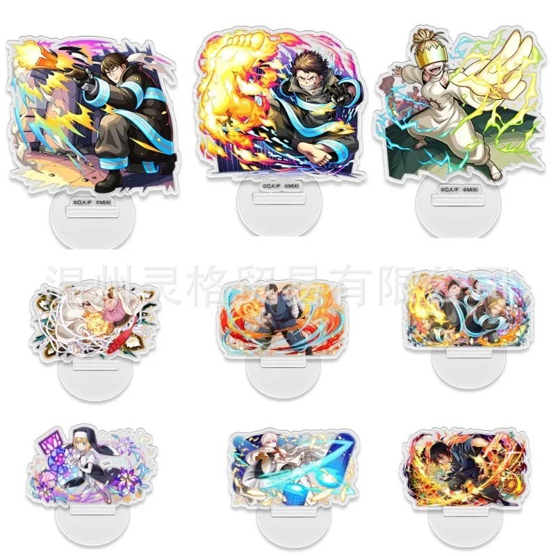 Standee Anime Fire Force Fire Force Glitter Mica รุ่นเดสก์ท็อปรูป Shinra Kakabe Arthur Boyle Akitaru