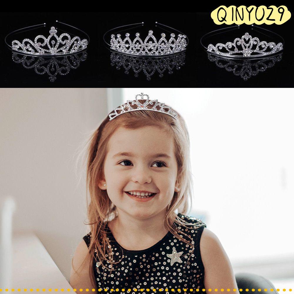QINYUZ9QX Queen Princess Crown เครื่องประดับผมสําหรับผู้หญิง Royal Rhinestone