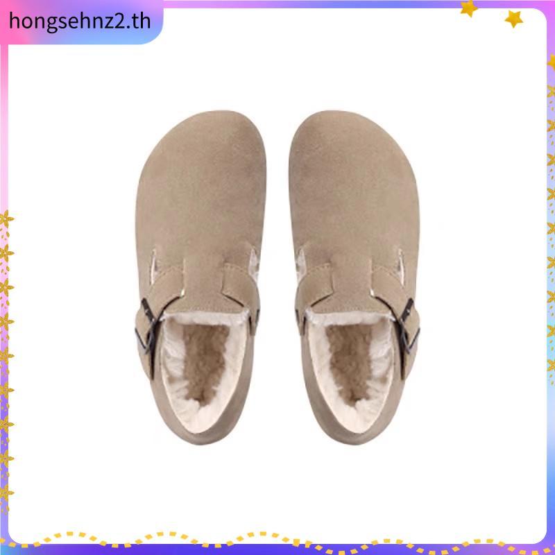 Birkenstock Arizona Leather Sandals รองเท้าแตะผู้ชายและผู้หญิงหนังแท้รองเท้าขี้เกียจ ahua