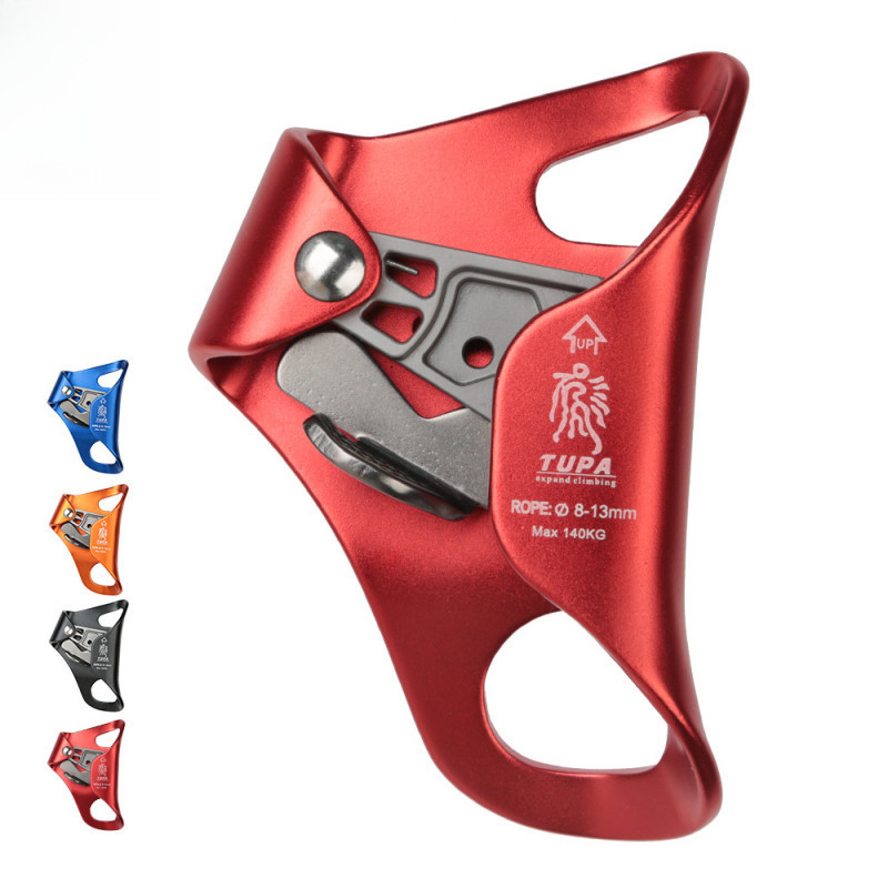 อลูมิเนียมอัลลอยด์หน้าอก Ascender Rock Climbing Tree Arborist Rappelling เกียร์อุปกรณ์เชือก Clamp สําหรับ 8 ~ 13 มม.เชือกสําหรับปีนเขา