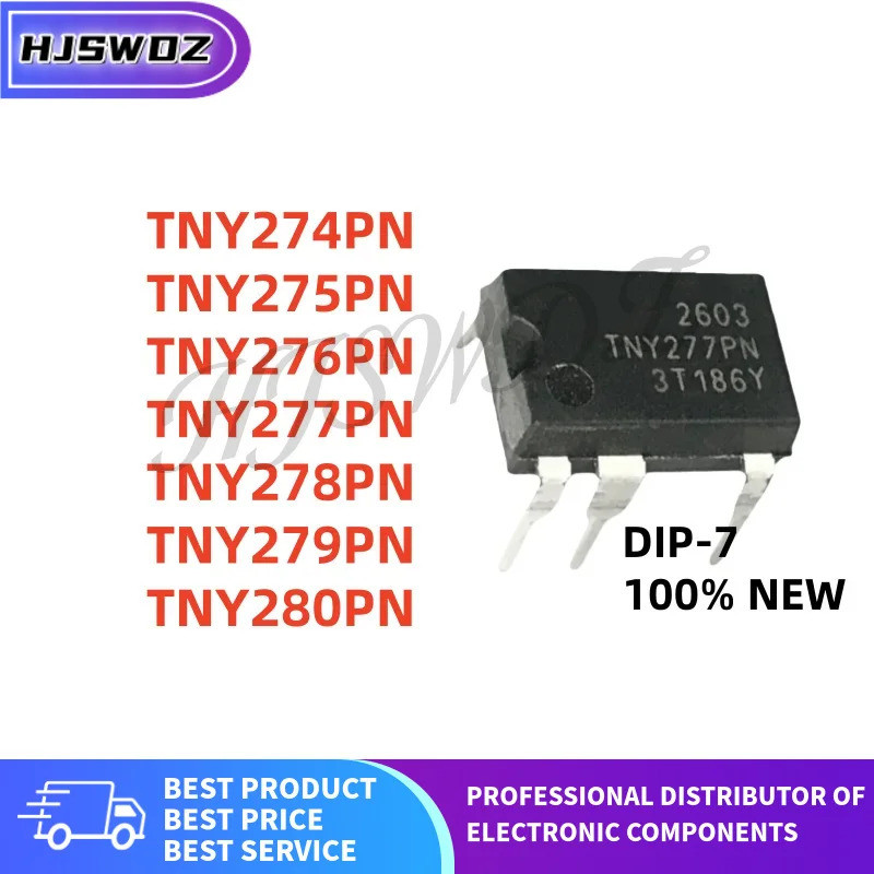 10PCS TNY274PN TNY275PN TNY276PN TNY277PN TNY278PN TNY279PN TNY279PN TNY280PN DIP-7 IC mos ชิป ic EI