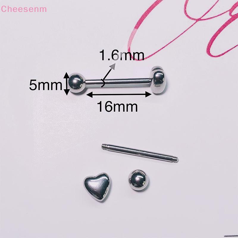 Cheenm Body Studs โลหะหัวใจรัก เครื่องประดับสำหรับผู้หญิงสไตล์ยุค 90s