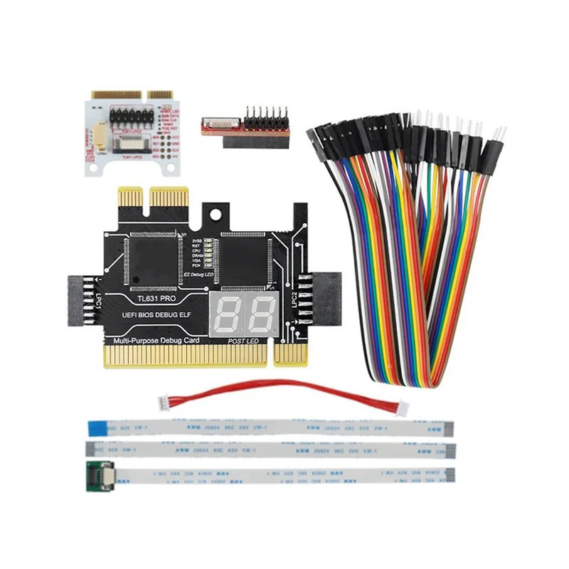 TL631 Pro การ์ดวินิจฉัย + การ์ดขยายการ์ดวินิจฉัย PCI-E เมนบอร์ดมัลติฟังก์ชั่นแล็ปท็อปเครื่องวิเคราะห