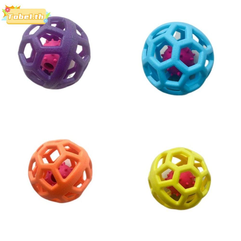 TOBE1 ของเล่นสัตว์เลี้ยง Ball, Interactive ปลอดสารพิษ Hollowed Out Ball, Hot Fetch TPR Chewing โยนขอ