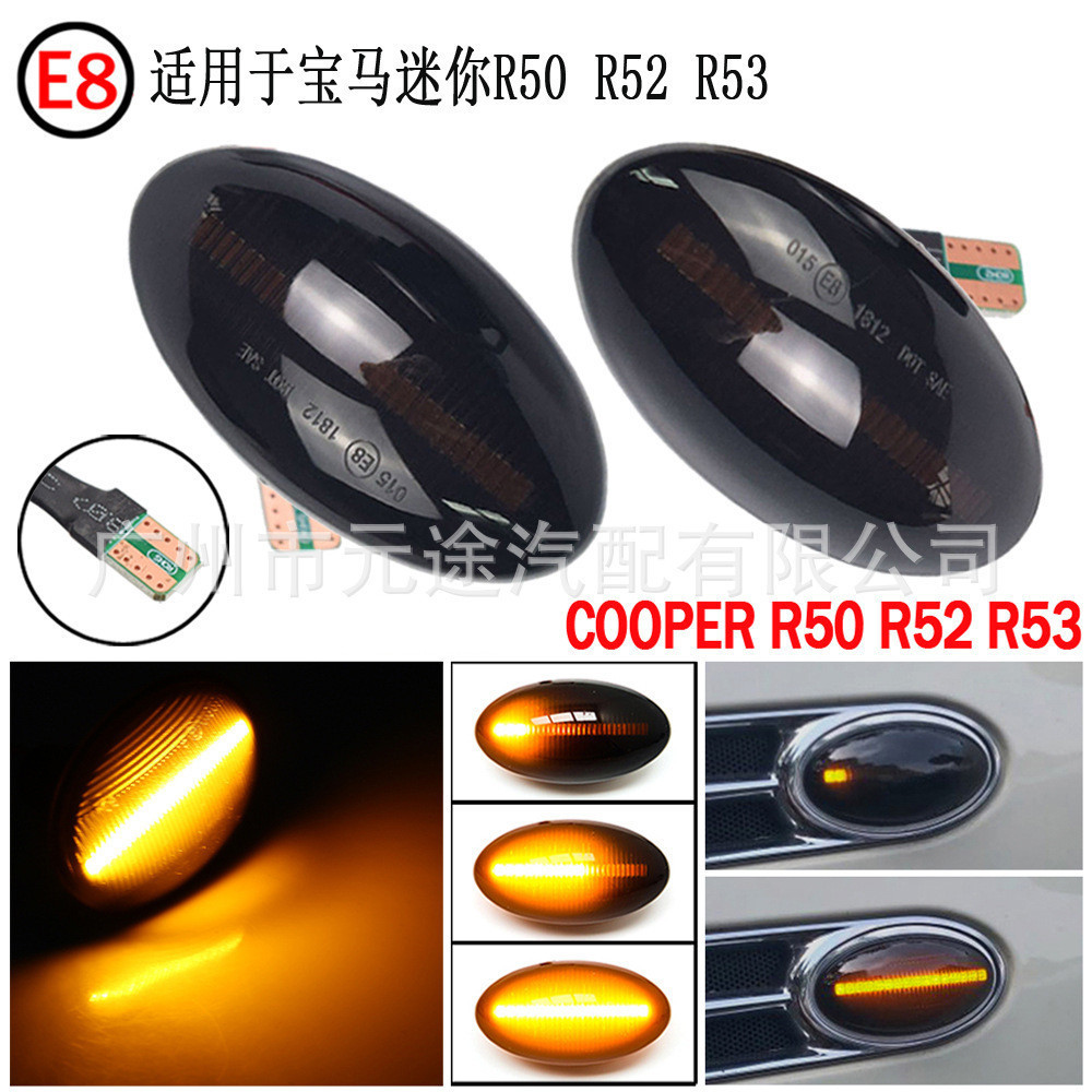 เหมาะสําหรับ BMW/Mini R50 R53 2002-2006 R52 2004-2008LED ไฟด้านข้างรถยนต์ 0