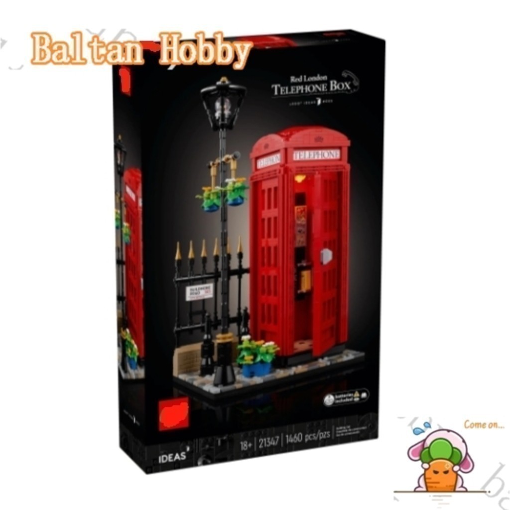 GMR Hobby GM1X เข้ากันได้กับ 21347 Red London Phone Box Building blocks ของเล่น ET8