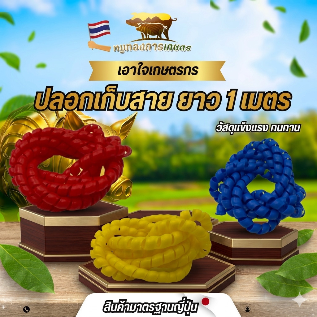 ปลอกเก็บสาย ขนาด 1 เมตร ปลอกเก็บสายสีสวย ปลอกเก็บสายหนา ทนทาน ใช้งานได้นาน สินค้าได้มาตรฐาน