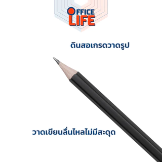 Renaissance (เรนาซองซ์) ดินสอไม้ ดินสอเกรดวาดรูป Drawing Pencil มีหลายความเข้มให้เลือก ( 1 แท่ง )