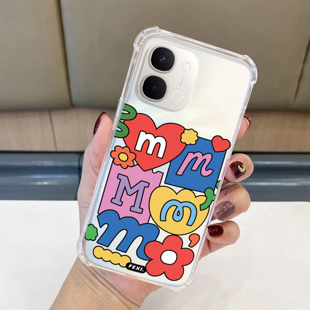 เคส ใช้สำหรับ ViVo Y31D 2026 / V70Fe / V70 5G / V70Elite เคสน่ารัก การ์ตูน ซิลิโคน สำหรับเด็กผู้หญิง นักเรียน 004