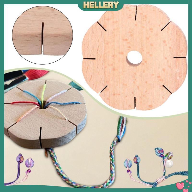 [HelleryTH] ไม้ Kumimo Disk 8 ช่องรอบ Braiding Board Handmade Anklets กําไลข้อมือสําหรับผู้เริ่มต้น 