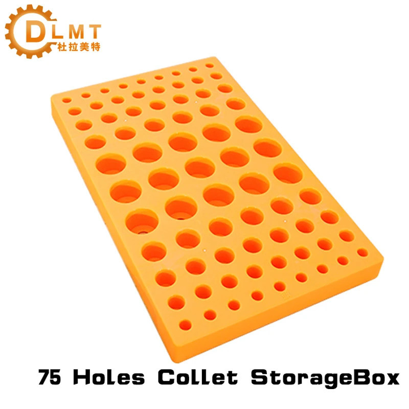 HB 75 หลุมกล่องเก็บ ER11 ER16 ER20 ER25 ER32 Collet Hard กล่องพลาสติก ER Collet Organizer สําหรับ CN