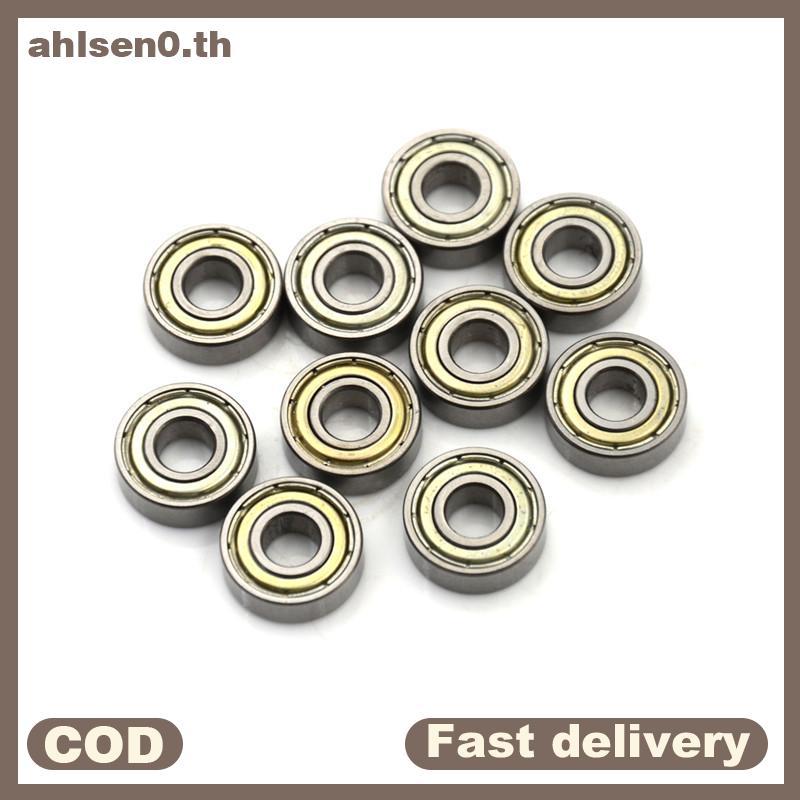 Ahlsen0 10PCS 696ZZ Deep Groove Miniature Ball Bearing 6X15X5mm โลหะ Mini Bearing th