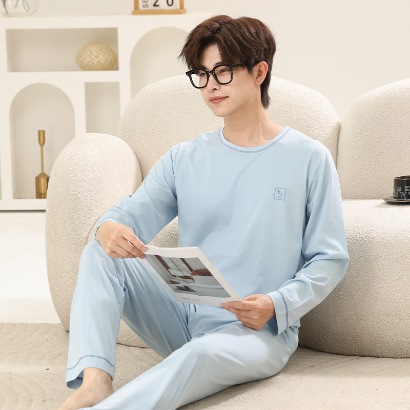 เสื้อผ้าวัยรุ่นฤดูร้อนฤดูใบไม้ผลิคุณภาพสูง Lyocell Faric บางนุ่ม Sleeved ชุดนอนชุด 2 Pc สําหรับ 5-18 ปี Big Boy