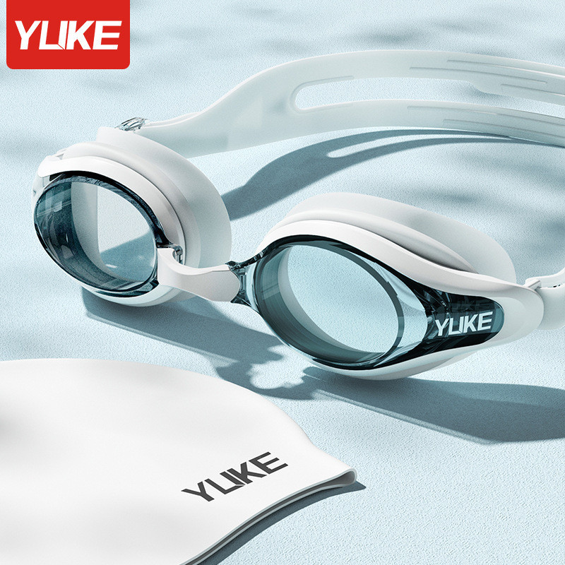 泳镜高清防雾防水近视带度数男女士游泳潜水装备Swimming goggles HD anti-fog waterproof myopia with degree for men and womenbz