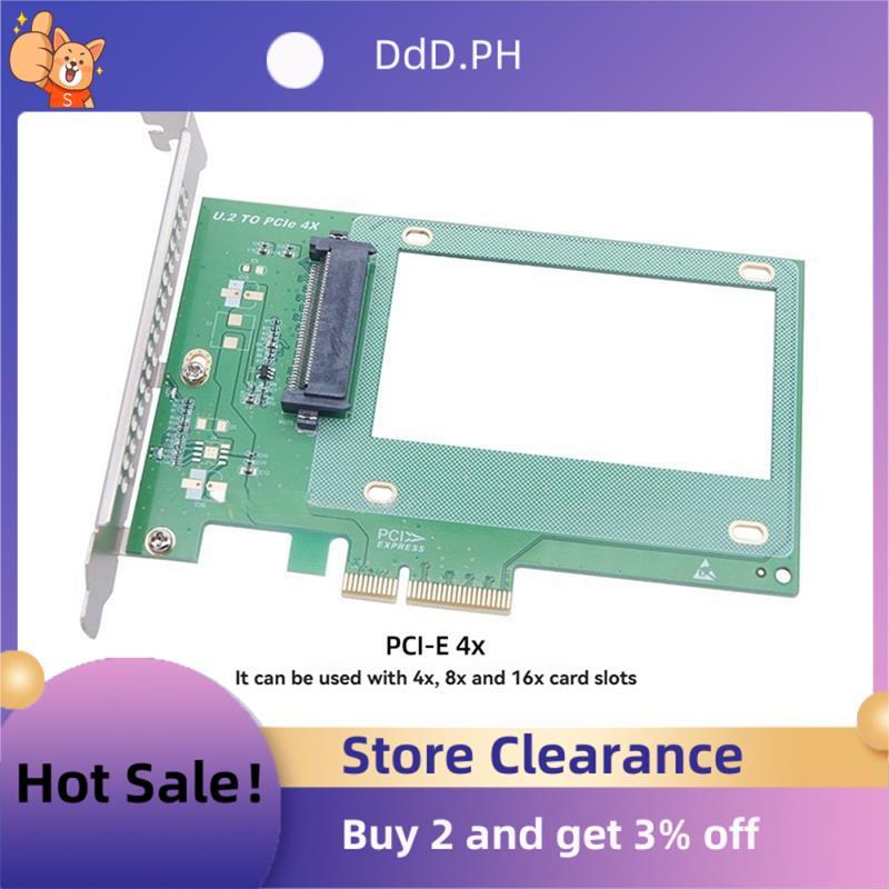 PCIE ถึง U.2 อะแดปเตอร์ PCI Express 3.0 X4 ถึง U.2 NVME SFF-8639 2.5 นิ้ว SSD การ์ดขยาย Riser Conver