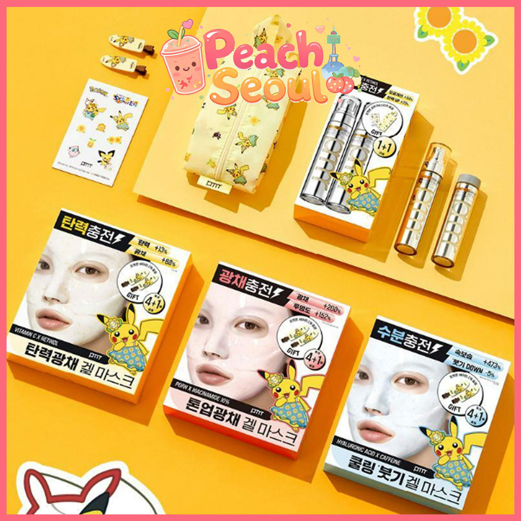 [Primera x Pokémon Edition] Vitatinol Bouncy Lift Serum/Mega-Shot Gel Mask_From Korea