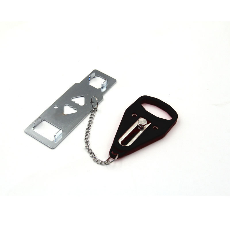 แบบพกพา Doorloc แบบพกพา Anti-theft ประตูหัวเข็มขัดล็อคประตูล็อค Latch ประตู Stop Shock Alarm แบบพกพา