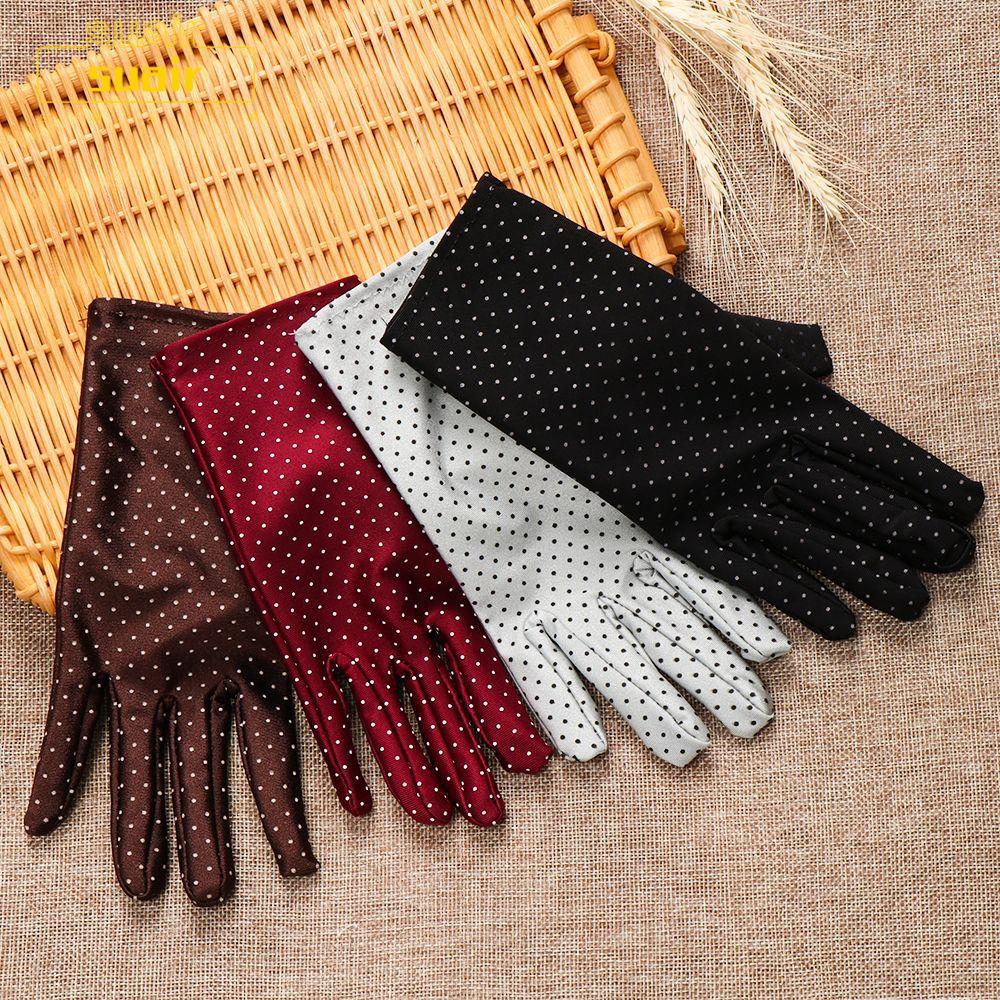 SUAIR Dot Gloves Soft Drive Lady Girl Full Finger Mittens