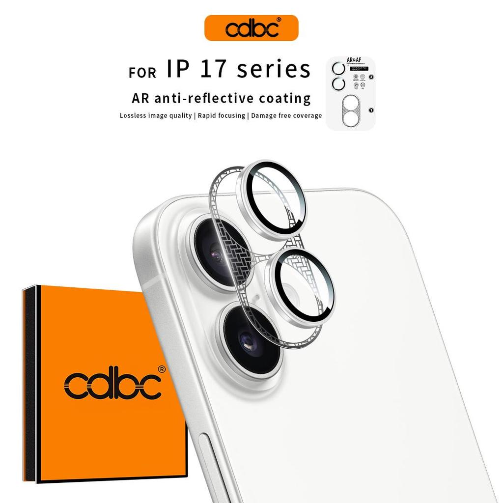 CDBC 9H AR&AF Ultra-Thin Cicada Wing Lens Protector สําหรับ iPhone 16/16 Plus/17 Anti-Fingerprint An