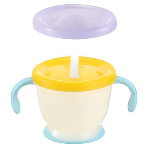 Richell AQ First Step Mug Step-Up Straw Cup Set