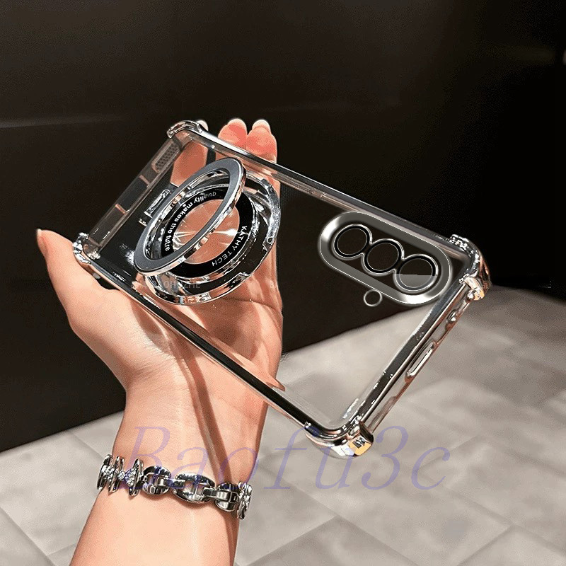 เคส Samsung A57 5G / A37 / A27 / A17 / A16 / A26 / A36 / A56 5G ถุงลมนิรภัยสี่มุมป้องกันการตก เคสโทรศัพท์โปร่งใสพร้อมขายึด CDSJ