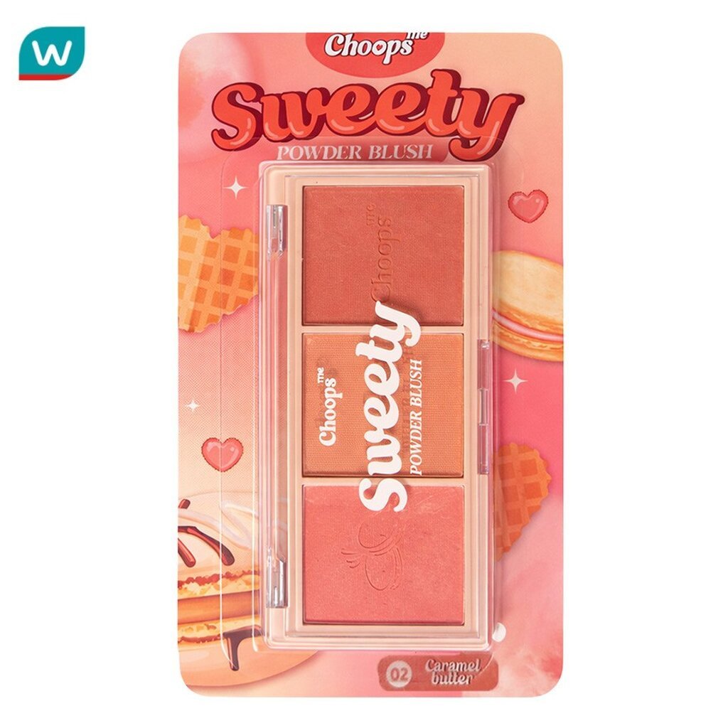 Choops จุ๊ปส์ มี สวีทตี้ พาวเดอร์ บลัช 9ก. 02 คาราเมล บัตเตอร์