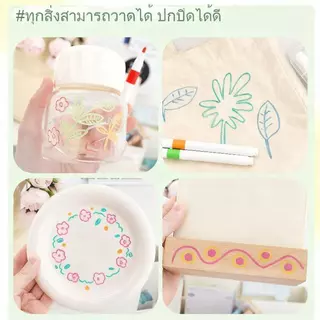 NK ปากกาอะคริลิค ปากกามาร์กเกอร์อะคริลิค 12/18/24/36/48/60สี สามารถเขียนบนแก้ว พลาสติก หรือโลหะได้ Acrylic marker pen