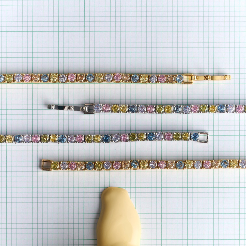 YVIS Hue Tennis Bracelet Brass Bracelet - Palette Collection