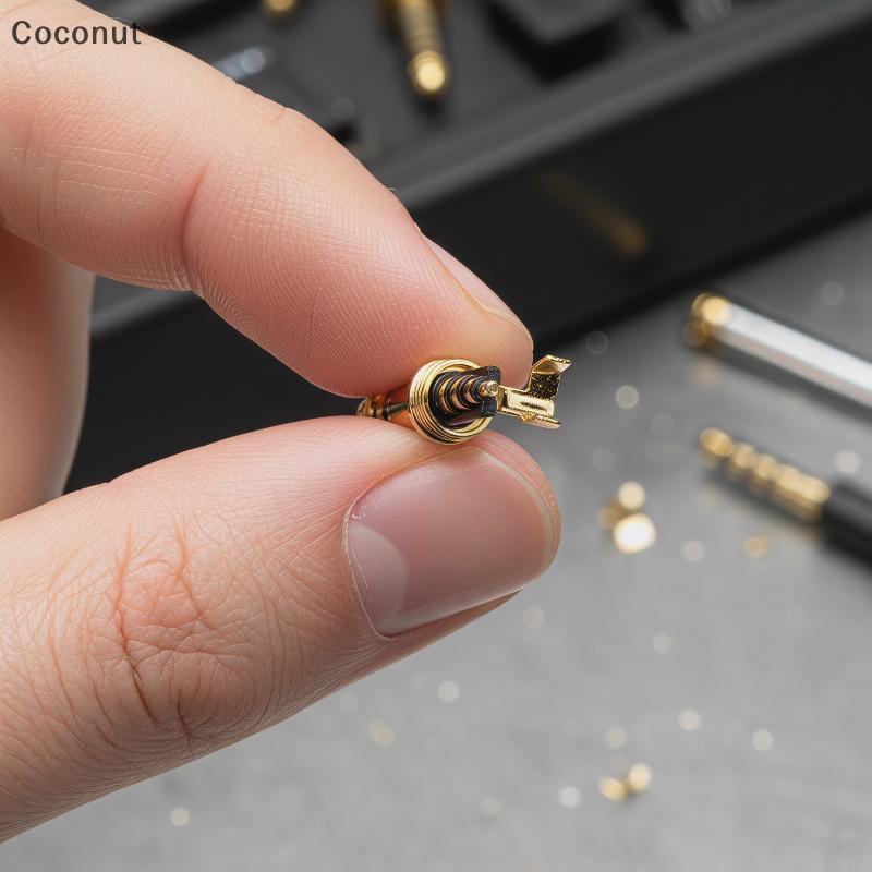 [มะพร้าว] 4.4 มม.ปลั๊ก 5 เสา Pentaconn M75x05 โลหะเกลียวสาย Pin สําหรับ HighEnd อุปกรณ์เพลง DIY MN