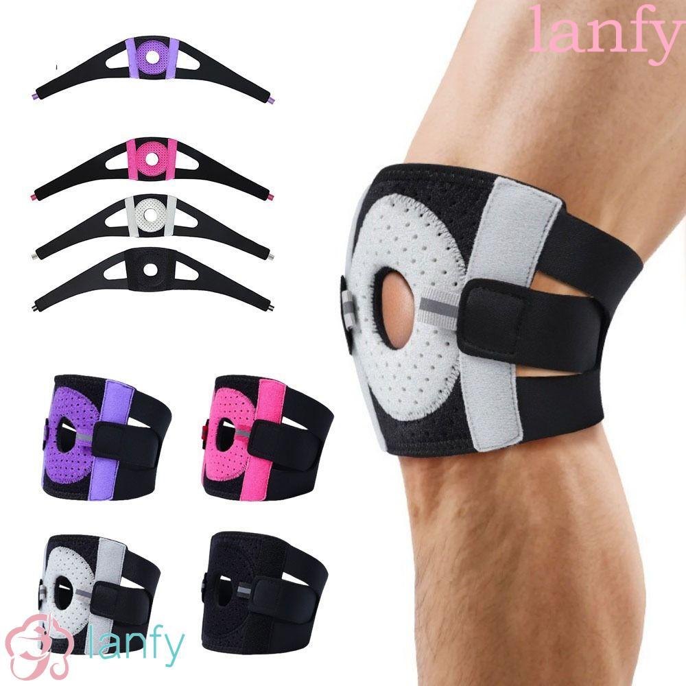 LANFY Patellar Tendon Support, Breathable Elastic Sports Knee Brace, Kneepad ปรับ Anti-slip Support 