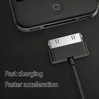 สายชาร์จ 30 พิน สายถัก ดาต้า เหมาะสำหรับ iPhone 4/4S, iPad 1/2/3, iPod รุ่นเก่า ทนทาน ชาร์จเร็ว