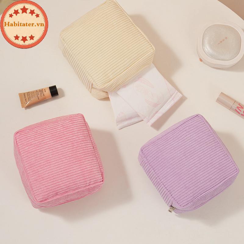 TATER Toiletry Bag สุขาภิบาล Pad Pouch Pad Pouch Cute Cosmetic Storage Pouch Cable Case VN