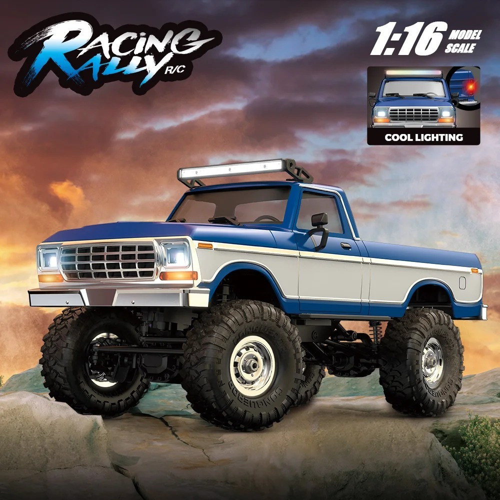 HiPoRC HBToys R1610/11/12 1/16 2.4G 4WD RC Crawler – กรอบโลหะ & Proportional พวงมาลัย Off-Road รถ RTR รถกระบะ
