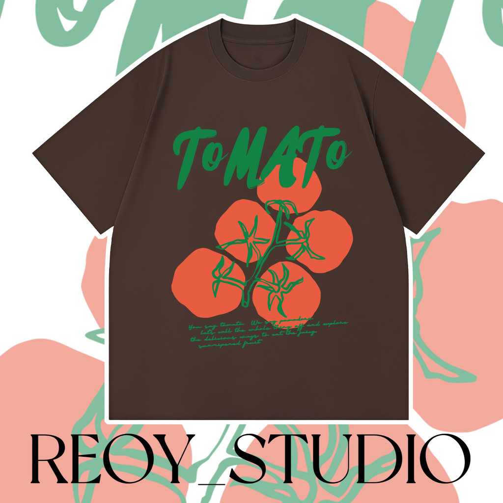 REOY_STUDIO♥เสื้อยืด Oversize แฟชั่นสไตล์เกาหลี T-Shirt  โอเวอร์ไซส์  สกรีนลายสวยงาม พิมพ์ คอกลม ฤดูร้อน#295