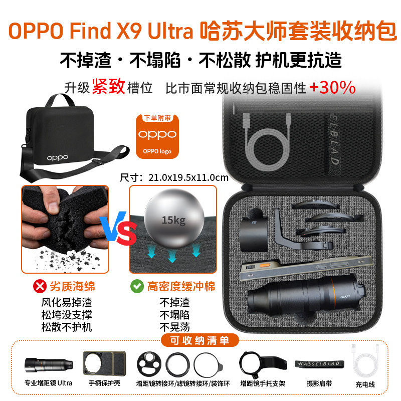 เหมาะสําหรับ OPPO Find X9 Ultra Photography Set Storage Bag X9ultra Master Hassel Storage Box