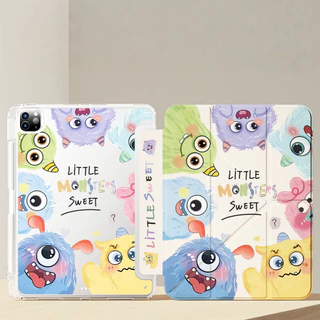 เคสป้องกันแบบใสทำจากอะคริลิคและหนังสำหรับ Huawei MatePad Air 12/MatePad 12X พร้อมช่องสำหรับปากกา และการป้องกันแรงกระแทก