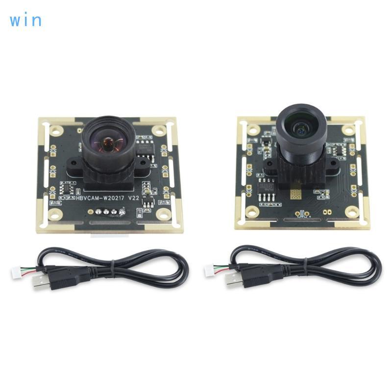 Win USB 1280x720 OV9732 โมดูลกล้อง 1MP 72° 100° เลนส์โฟกัสแบบแมนนวลแบบปรับได้