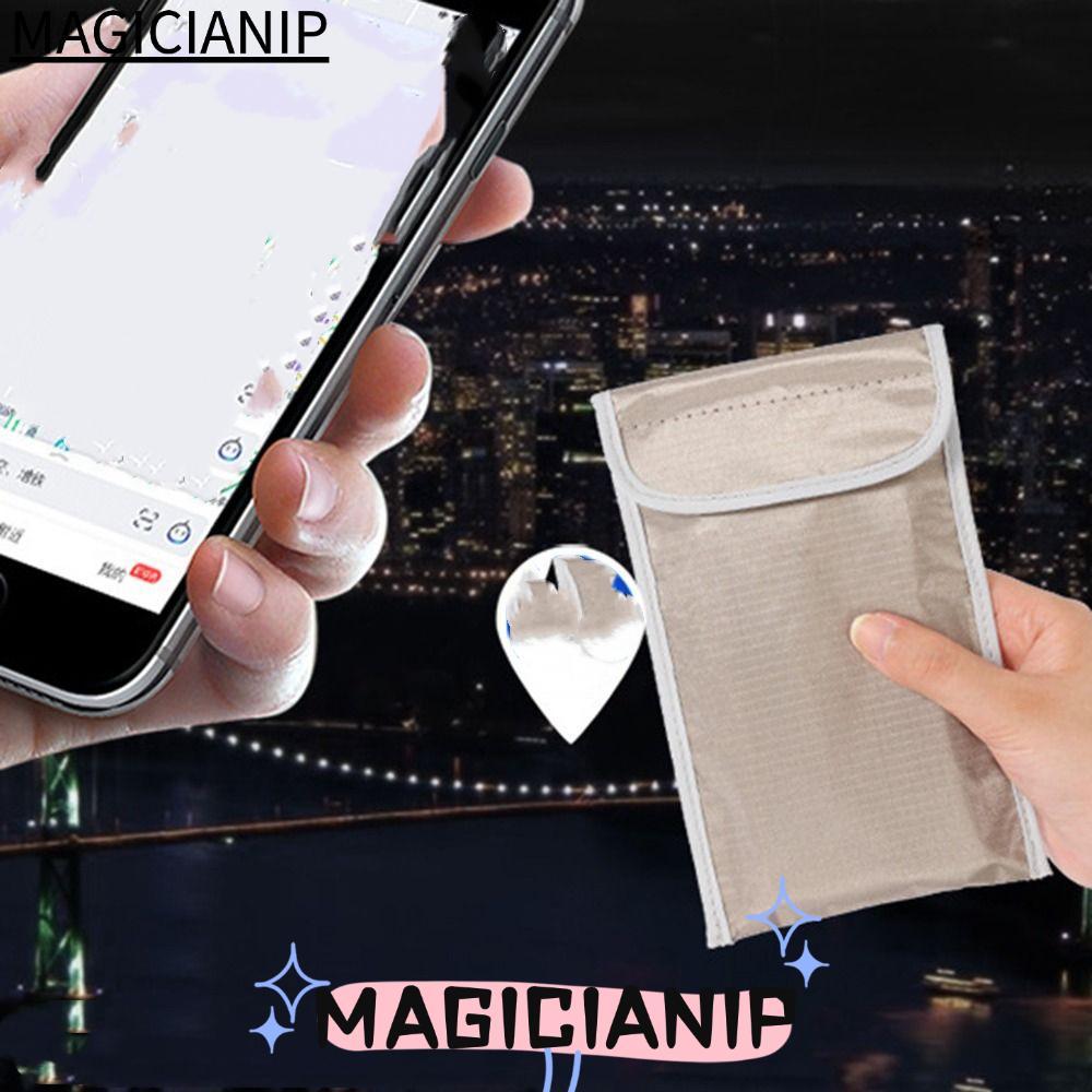 MAGICIANIP Shield Bag Pouch, Anti-รังสี IC Magnetic Card Faraday Bag, สัญญาณการปิดกั้นโทรศัพท์มือถือ
