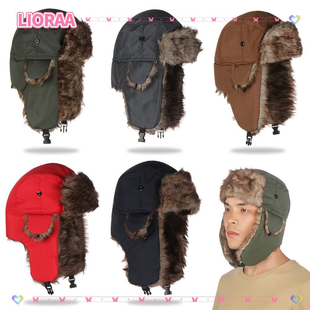 ลิโรร่า‌หมวกฤดูร้อนกันหนาวขนสัตว์ของรัสเซีย Ushanka ผู้ชายผู้หญิง