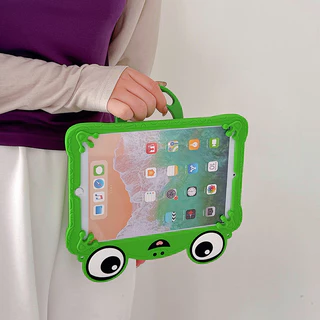 เคสซิลิโคนอ่อนนุ่มสําหรับ iPad 11 A16 10.2 5 6 7 8 9th 10th Gen Air Air2 Pro 9.7 Air4 Air5 10.9 Pro 11 Air 11 Mini 1 2 3 4 5 6 7 360° ฝาครอบขาตั้งแบบพับได้แบบหมุนได้