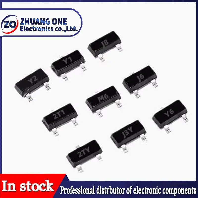 5PCS S8050 S8550 SS8050 SS8550 S9012 S9013 S9014 S9015 S9018 J3Y STY Y1 Y2 2T1 J3 J6 M6 J8 SMD ทรานซ