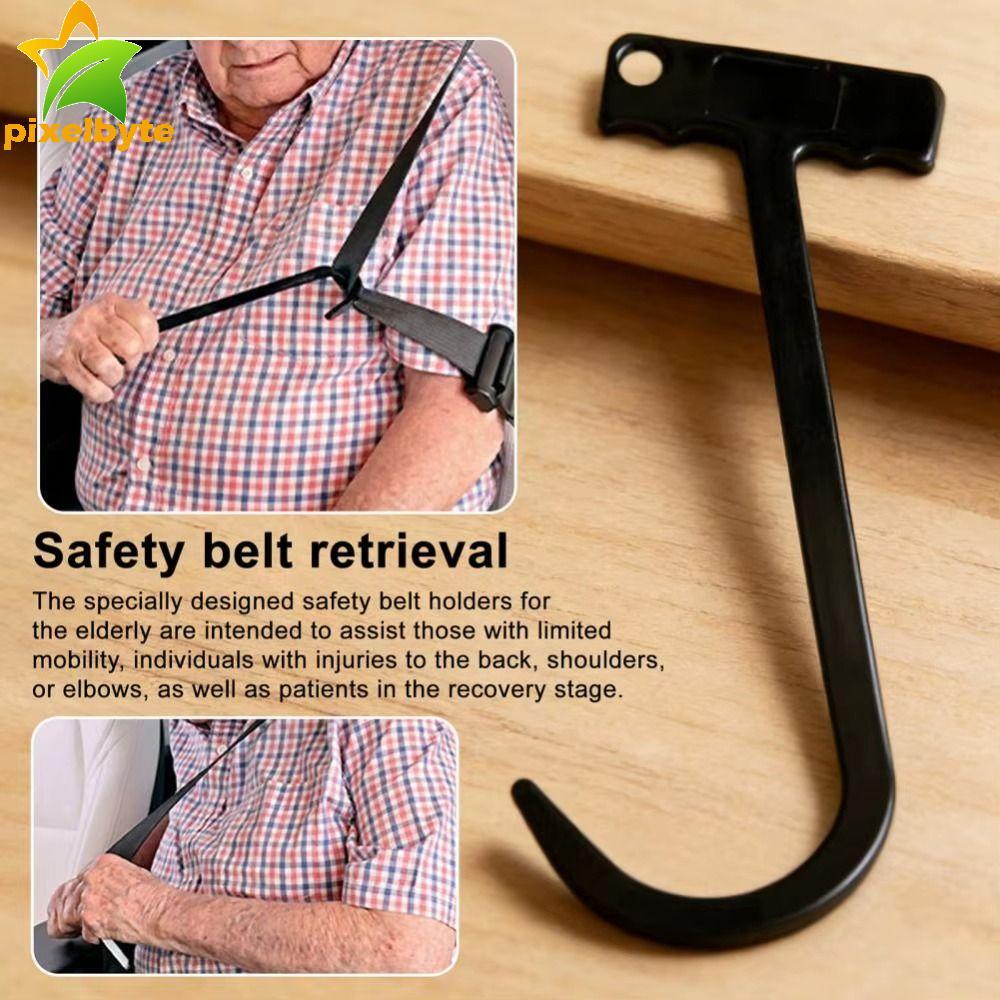 PIXELBYTE ที่ดึงเข็มขัดนิรภัยผู้สูงอายุ แบบพกพาสะดวกอาวุโส Seatbelt Catcher คุณภาพสูงอาวุโส Seatbelt