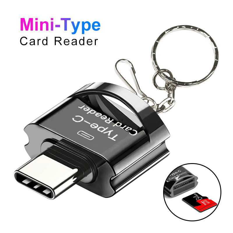 ใหม่ USB 3.1 Type C ถึง Micro-SD TF Adapter Cardreader Mini ความเร็วสูงสมาร์ทการ์ดหน่วยความจําอ่านดูการส่งข้อมูลภาพยนตร์