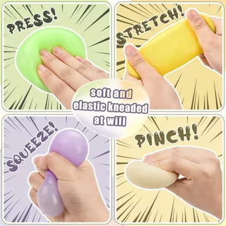 (จัดส่งภายใน 12 ชม.) 1/4 ชิ้น 2026 ใหม่ Glitter Dumpling Squishy ของเล่นบรรเทาความเครียดจําลอง Dumpling Squeezable ของเล่น Steamer ช้า Resilience Fidget Squishy ของเล่น