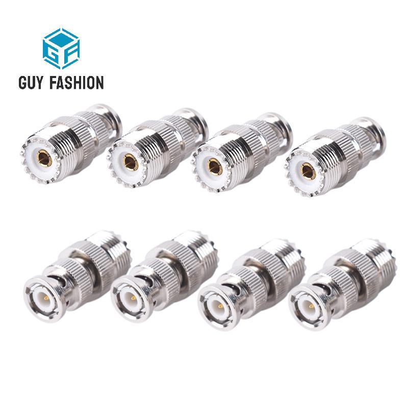 Man Fashion BNC Male Plug To SO239 UHF PL-259 Ja RF Female Coaxial Adapter Cable Connector