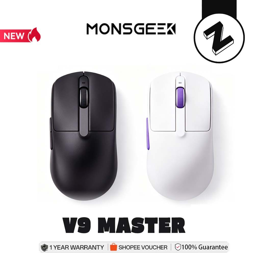 AKKO Smart V9 Master สามโหมด PAW3955 เกม E-sports การออกแบบน้ําหนักเบาเมาส์เฉพาะ