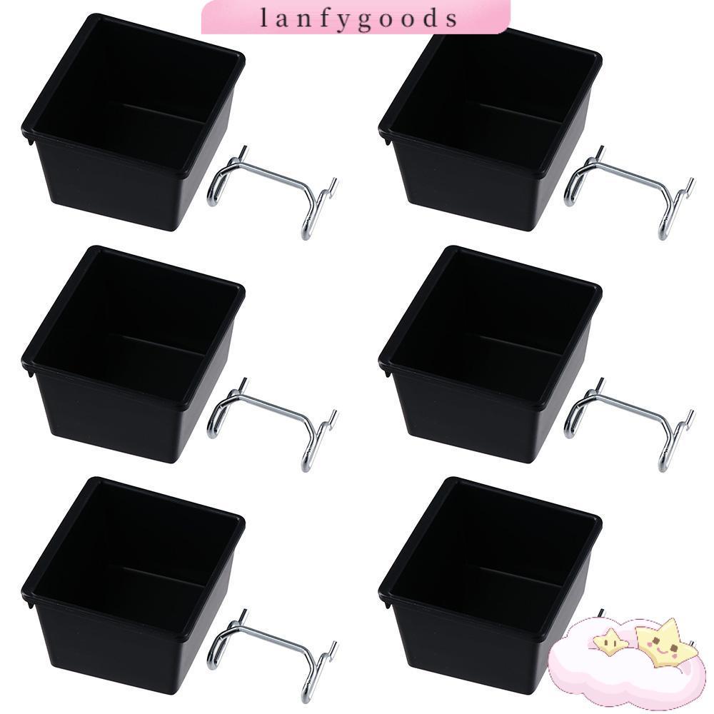 LANFYGOODS Pegboard Bins, ตะขอ Pegboard PP, กล่อง Pegboard