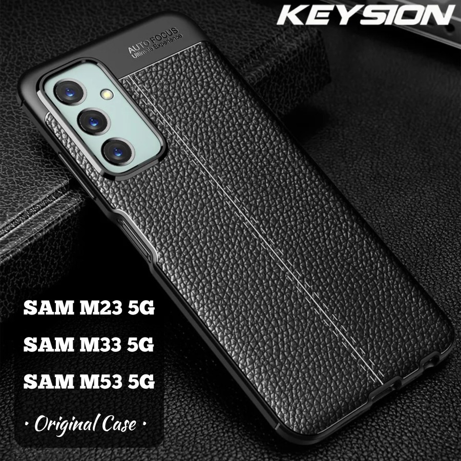 เคส SAMSUNG M23 M33 M53 AUTOFOCUS SILICON CARBON LEATHER CASE