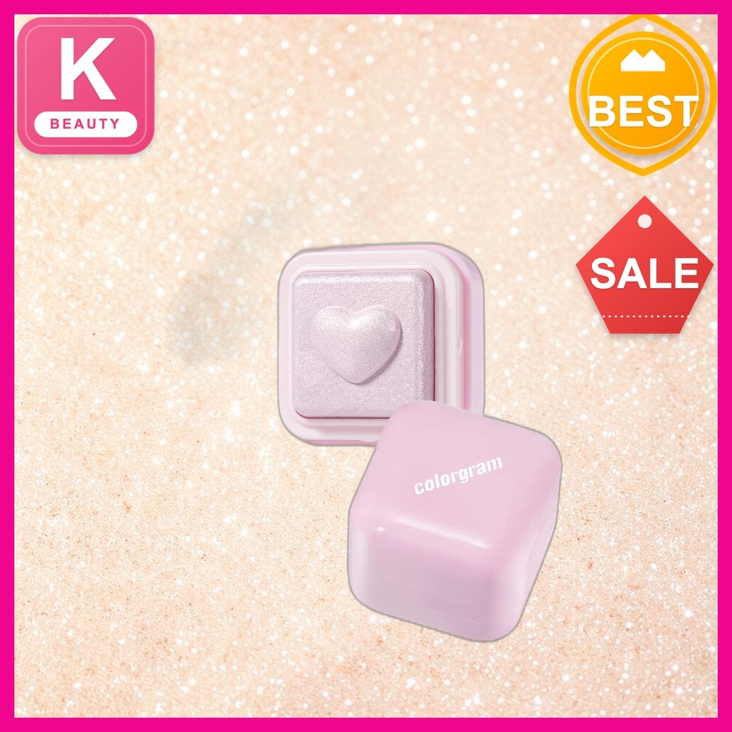 [Colorgram] Milk Bling Heartlighter 02 Pink Heart / Korean Highlighter / Shimmering Glow / ของแท้ 10